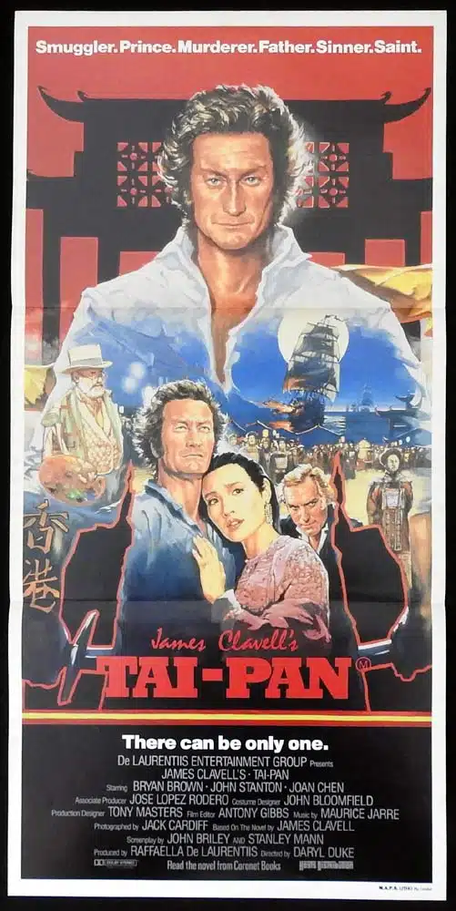 TAI PAN Original Daybill Movie poster James Clavell Bryan Brown