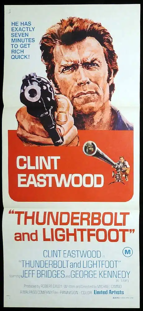 THUNDERBOLT AND LIGHTFOOT Original Daybill Movie Poster Clint Eastwood