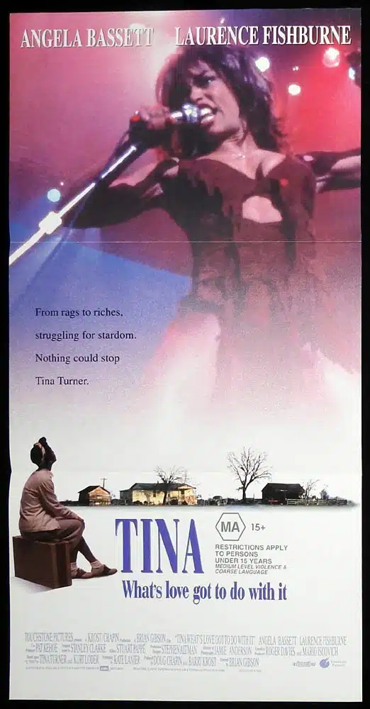 TINA WHAT’S LOVE GOT TO DO WITH IT Original Daybill Movie poster Angela Bassett Laurence Fishburne