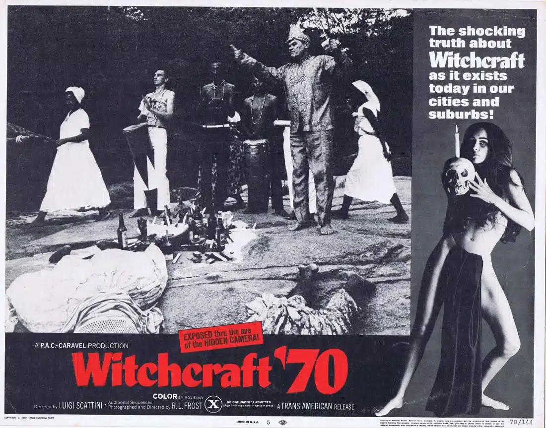 WITCHCRAFT ’70 Original Lobby Card 5 Hidden Camera Witches