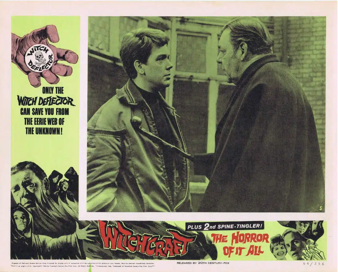 WITCHCRAFT plus THE HORROR OF IT ALL Original Double Bill US Lobby Card 5 Horror