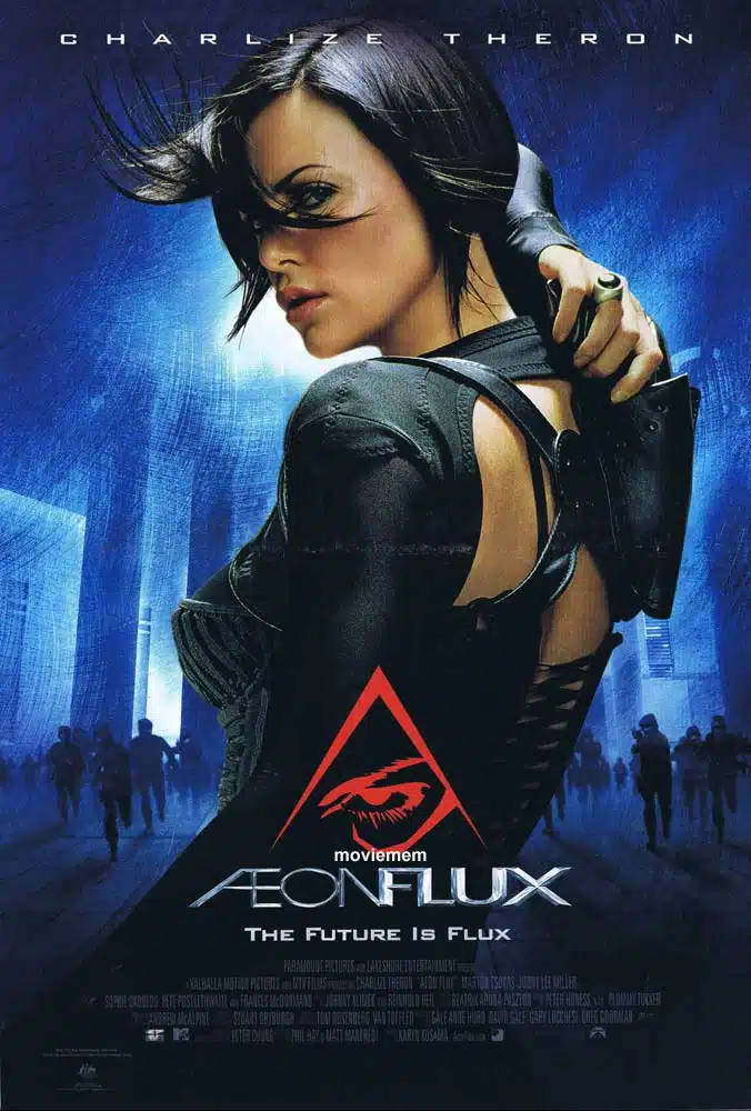 AEON FLUX Original DS Daybill Movie Poster Charlize Theron Jonny Lee Miller