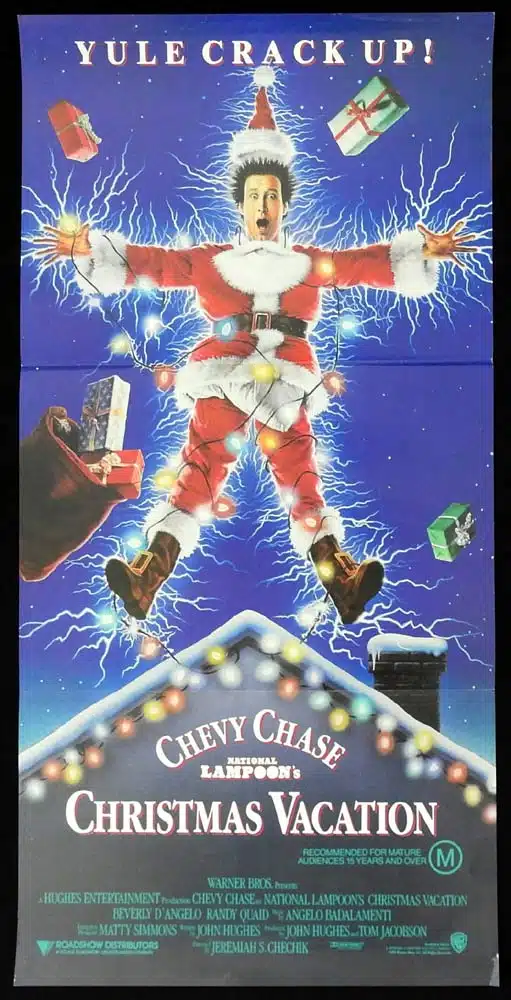 NATIONAL LAMPOON’S CHRISTMAS VACATION Original Daybill Movie poster Chevy Chase