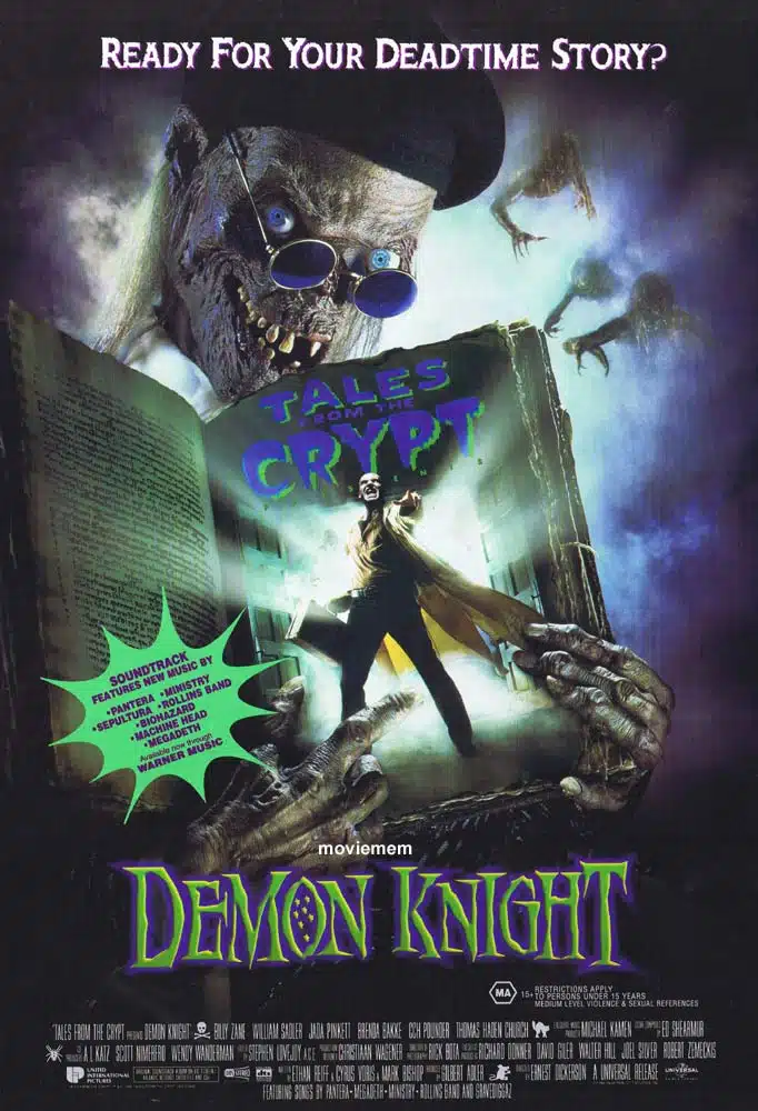 DEMON KNIGHT TALES FROM THE CRYPT Original DS Daybill Movie Poster Billy Zane William Sadler