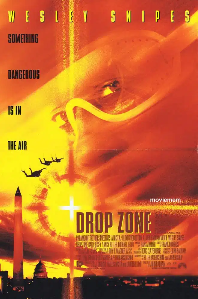 DROP ZONE Original Daybill Movie Poster Wesley Snipes Gary Busey Yancy Butler