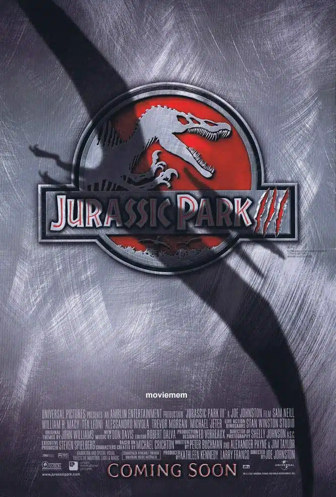 JURASSIC PARK III Original DS Daybill Movie Poster Sam Neill William H. Macy Téa Leoni