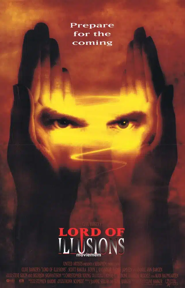 LORD OF ILLUSIONS Original Daybill Movie Poster Scott Bakula Clive Barker