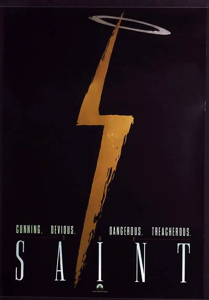 THE SAINT Original Advance One sheet Movie poster Val Kilmer Elisabeth Shue