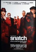 SNATCH Original One sheet Movie poster Brad Pitt Jason Statham Guy Ritchie