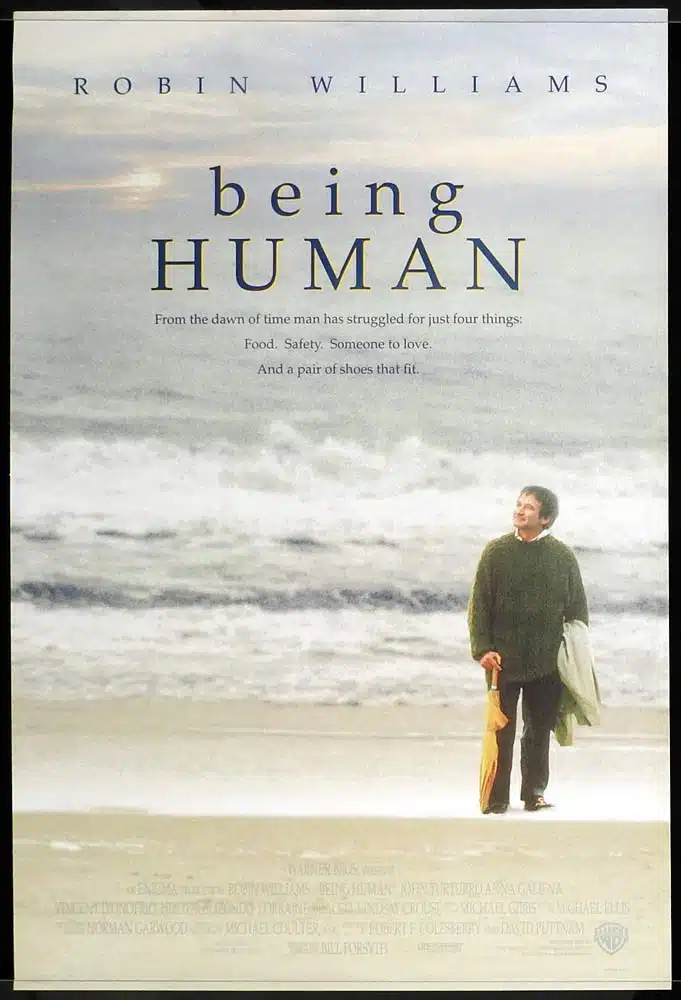 BEING HUMAN Original One Sheet Movie Poster Robin Williams John Turturro