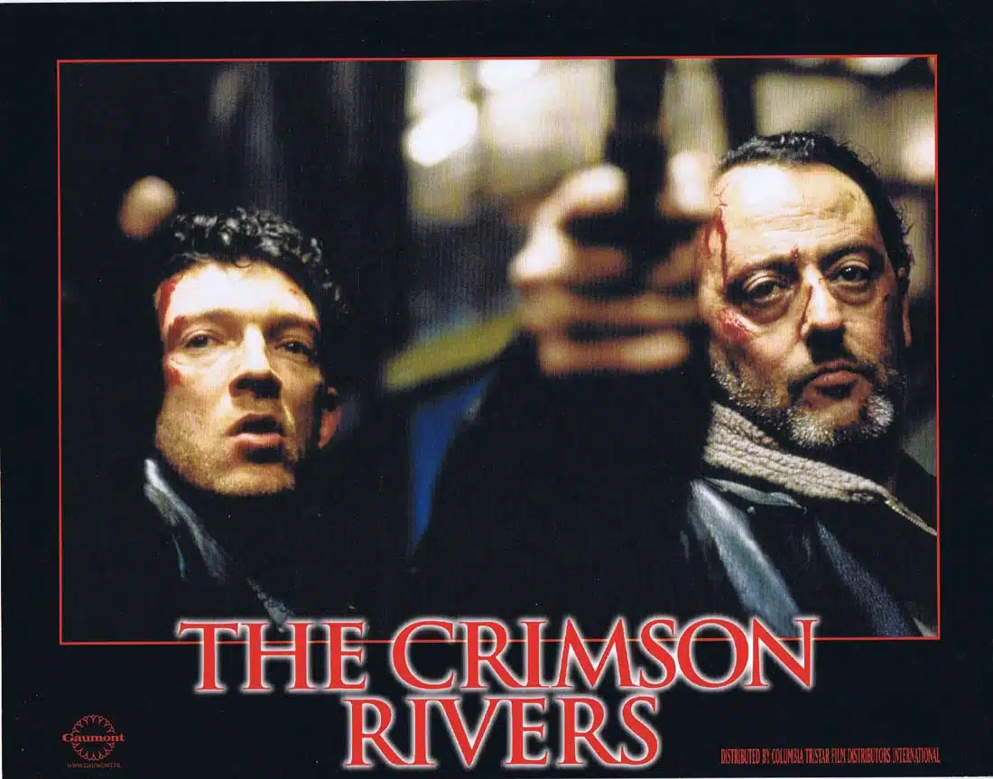 THE CRIMSON RIVERS Original Lobby Card 4 Jean Reno Vincent Cassel