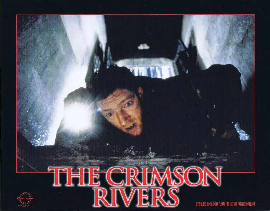 THE CRIMSON RIVERS Original Lobby Card 5 Jean Reno Vincent Cassel