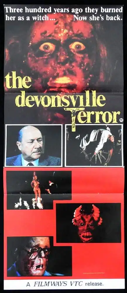 THE DEVONSVILLE TERROR Original Daybill Movie Poster Donald Pleasence Horror Slasher
