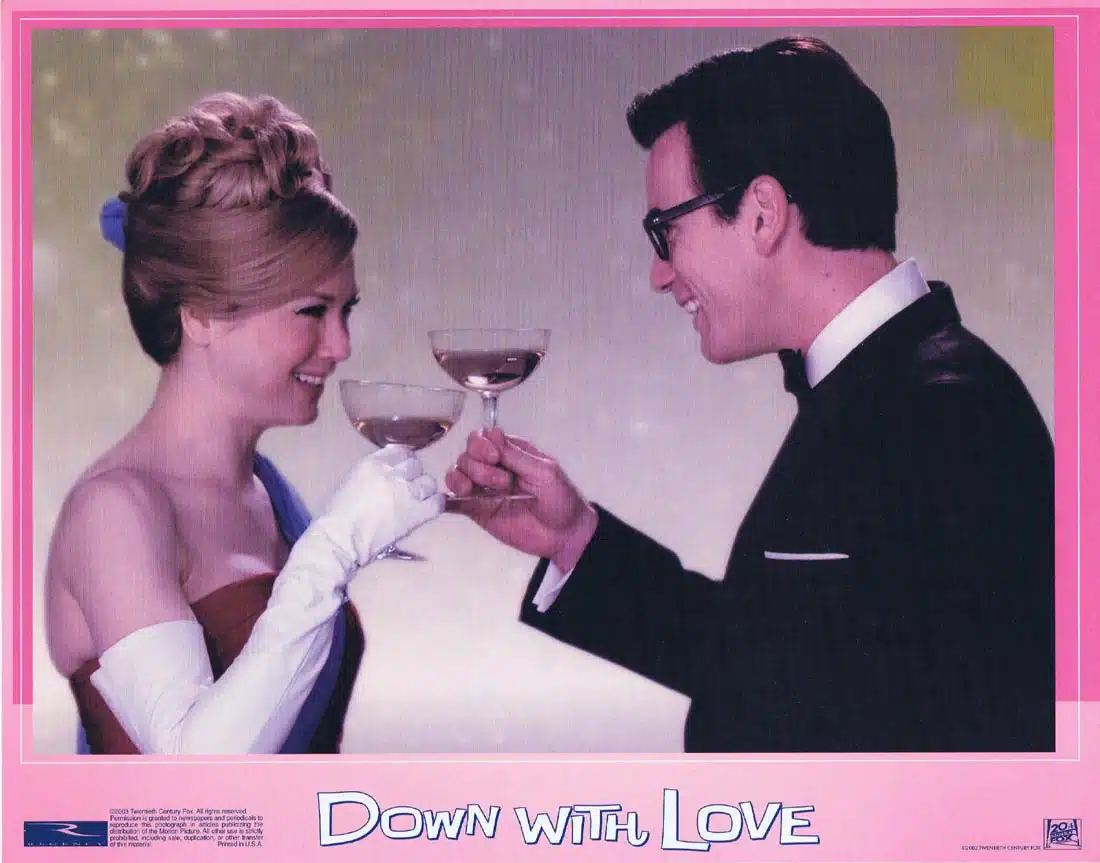 DOWN WITH LOVE Original Lobby Card 5 Renee Zellweger Ewan McGregor