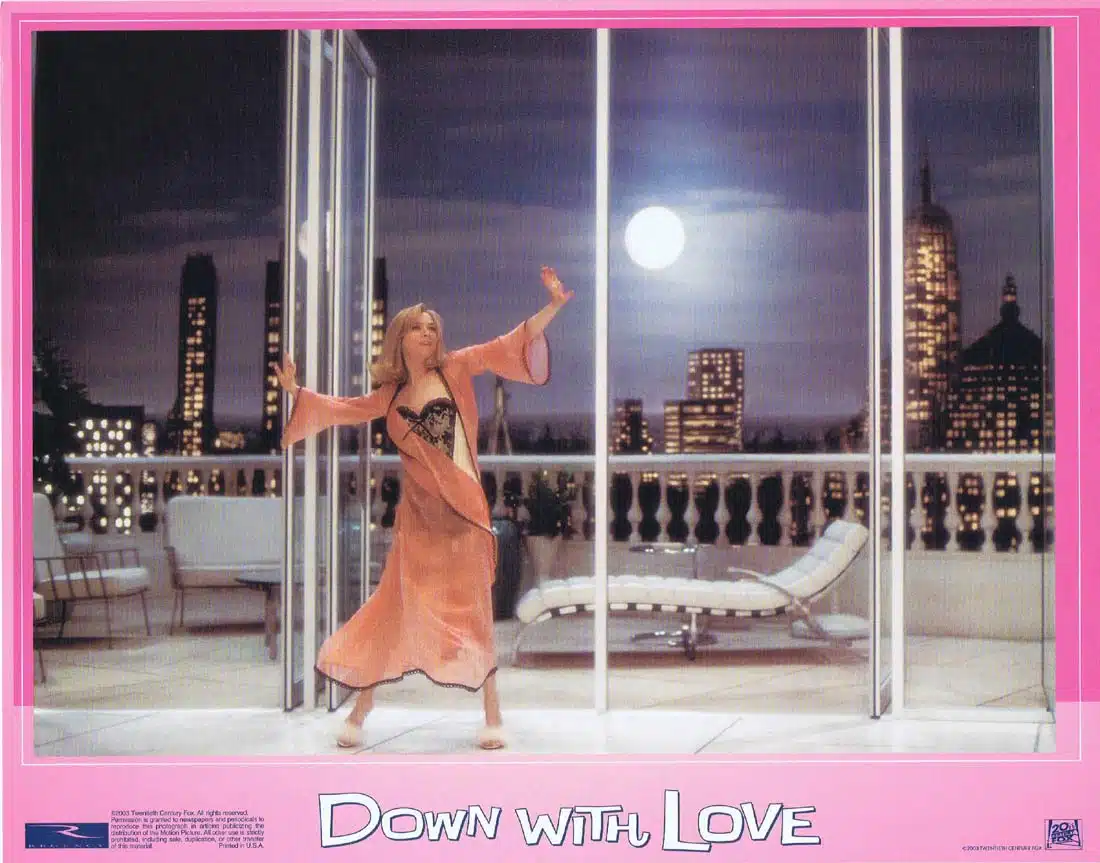 DOWN WITH LOVE Original Lobby Card 6 Renee Zellweger Ewan McGregor