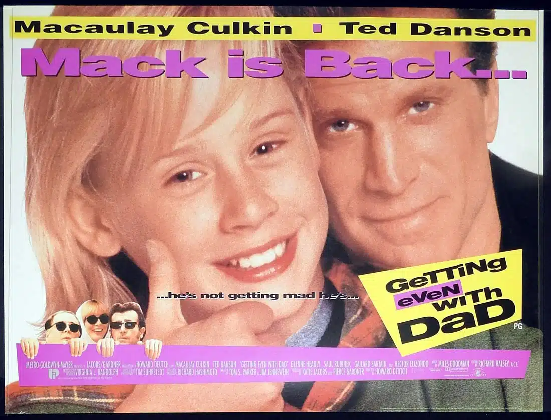 GETTING EVEN WITH DAD Original DS British Quad Movie Poster Patricia Arquette Gabriel Byrne