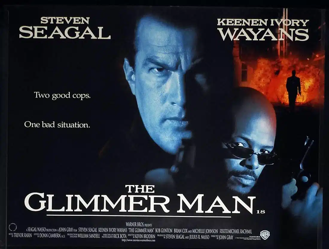 THE GLIMMER MAN Original British Quad Movie Poster Steven Seagal Keenen Ivory Wayans