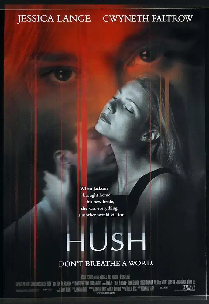 HUSH Original DS One Sheet Movie Poster Jessica Lange Gwyneth Paltrow