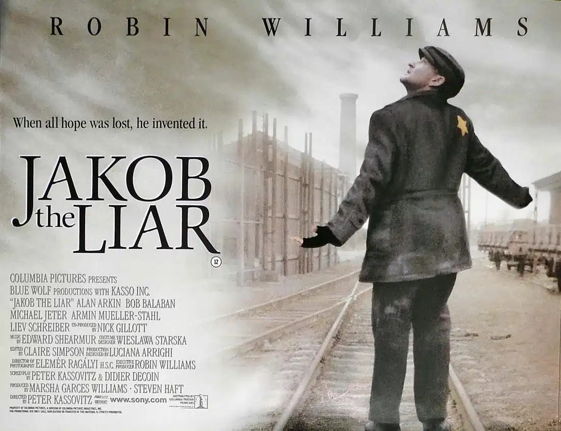 JAKOB THE LIAR Original DS British Quad Movie Poster Robin Williams