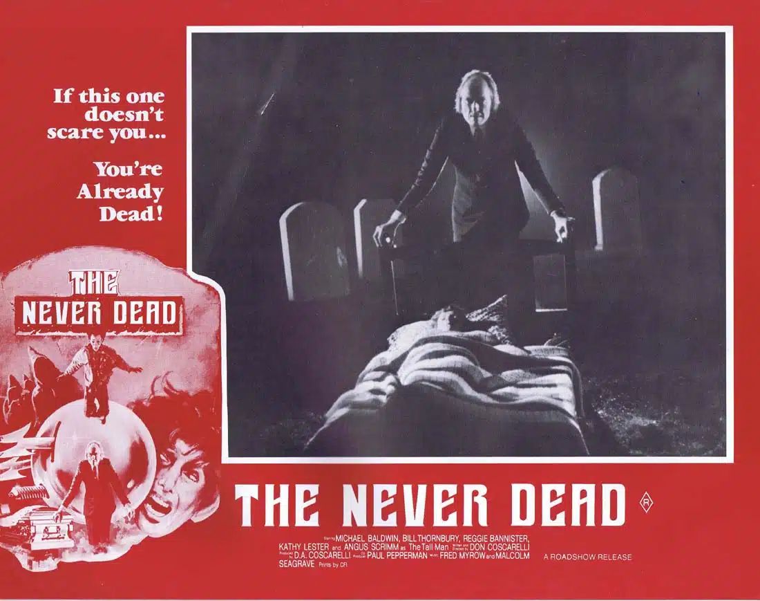 PHANTASM aka THE NEVER DEAD Original Lobby Card 7 Horror Sci Fi Don Coscarelli