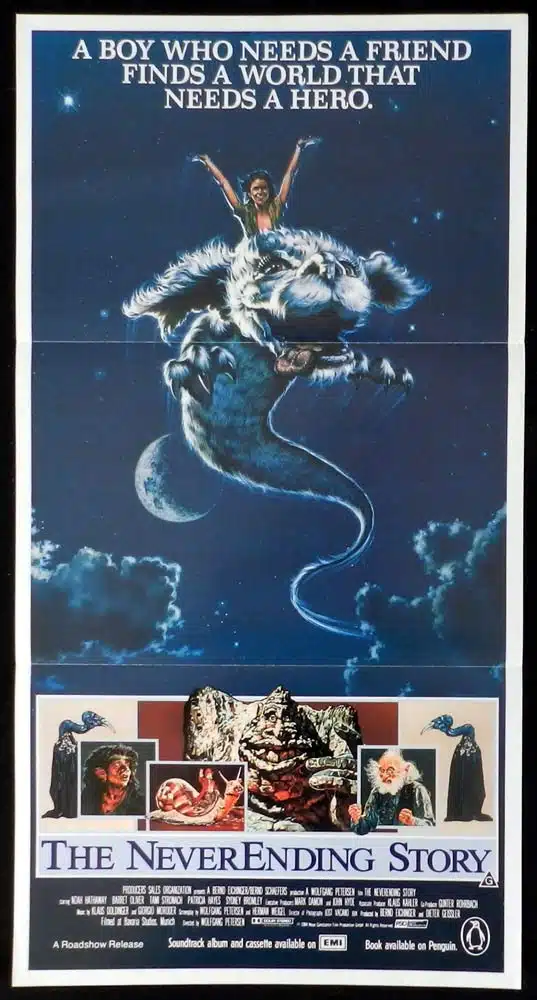 THE NEVER ENDING STORY Original Daybill Movie Poster Noah Hathaway