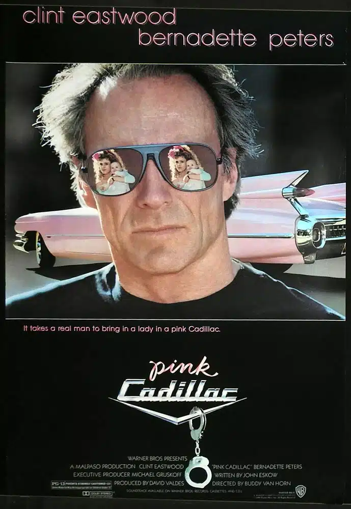 PINK CADILLAC Original Rolled US One sheet Movie poster Clint Eastwood Bernadette Peters