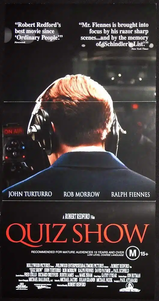 QUIZ SHOW Original Daybill Movie Poster Ralph Fiennes John Turturro