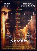 SEVEN Original DS Rolled One Sheet Movie Poster Brad Pitt Morgan Freeman Gwyneth Paltrow