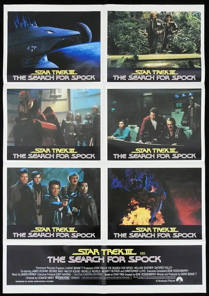 STAR TREK III The Search for Spock Original Australian Photo Sheet Movie Poster William Shatner