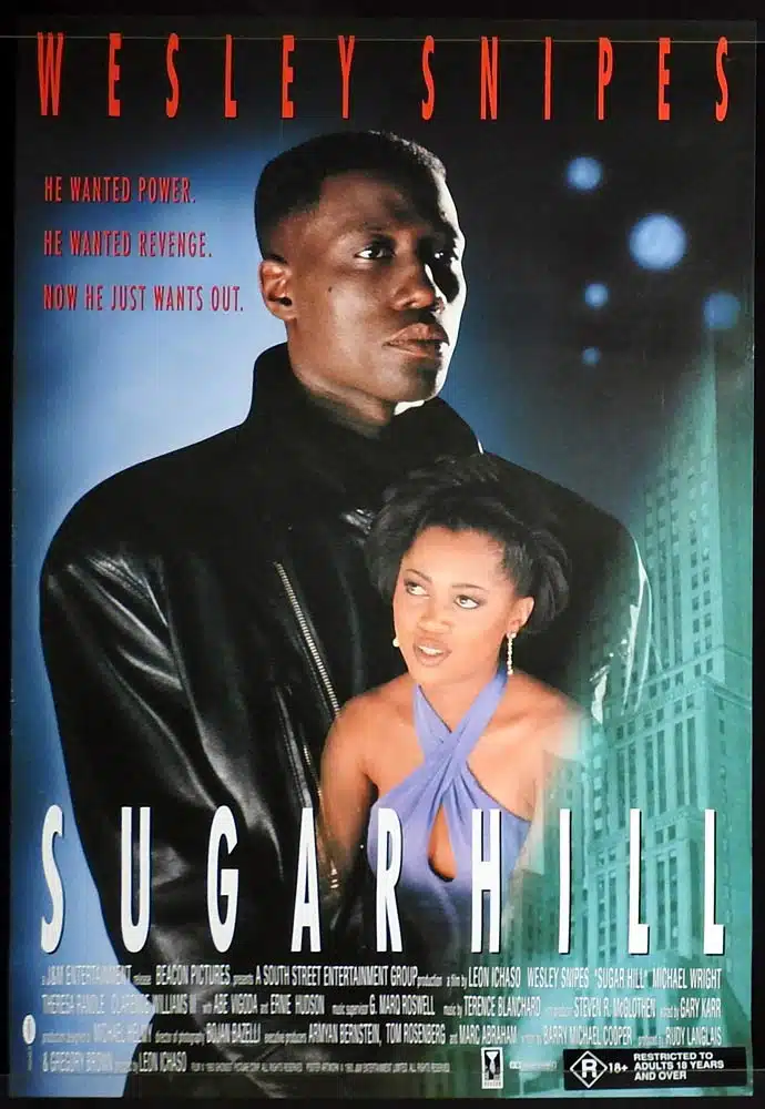 SUGAR HILL Original Rolled US One sheet Movie poster Wesley Snipes Theresa Randle