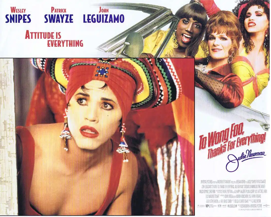 TO WONG FOO THANKS FOR EVERYTHING JULIE NEWMAR Original Lobby Card 1 Patrick Swayze
