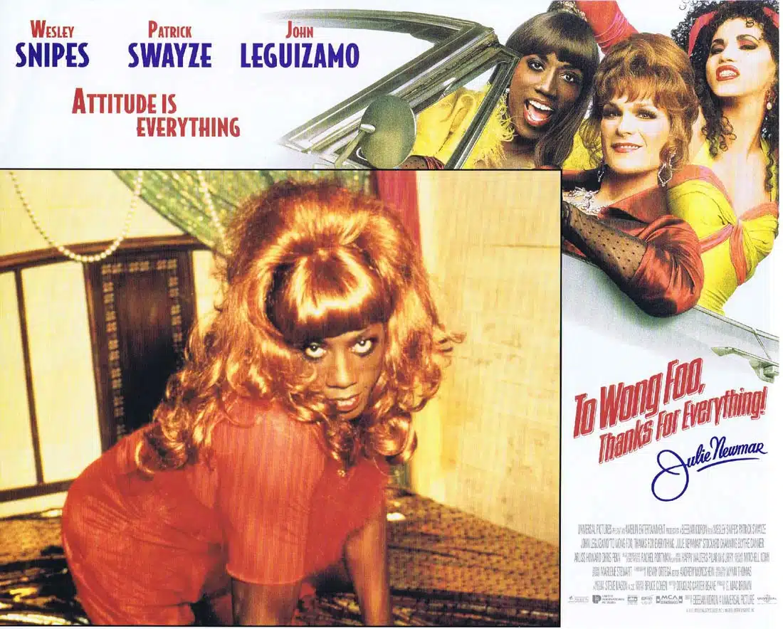 TO WONG FOO THANKS FOR EVERYTHING JULIE NEWMAR Original Lobby Card 8 Patrick Swayze