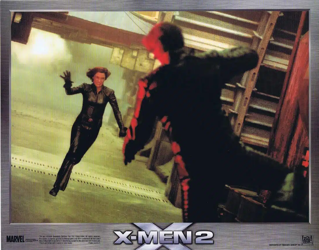 X-MEN 2 Original Lobby Card 4 Hugh Jackman Halle Berry Patrick Stewart X MEN