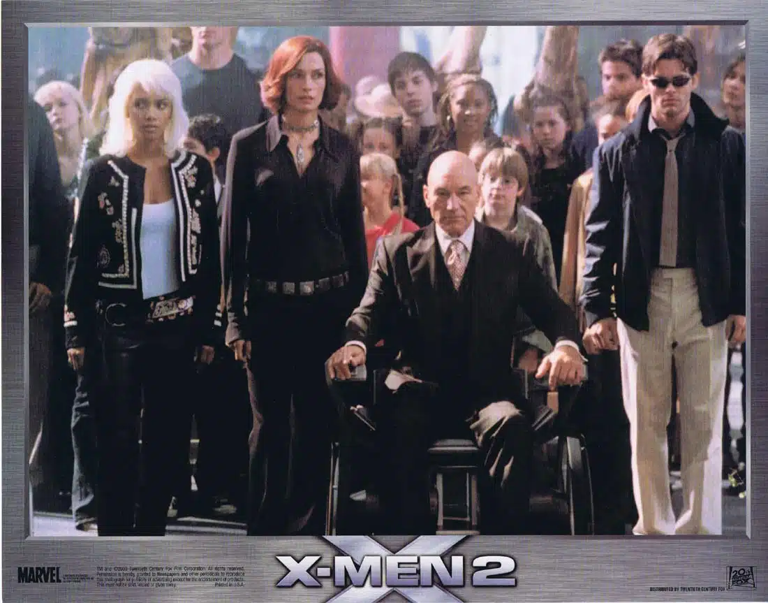 X-MEN 2 Original Lobby Card 6 Hugh Jackman Halle Berry Patrick Stewart X MEN