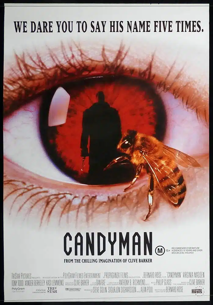 CANDYMAN Original One Sheet Movie Poster Virginia Madsen Clive Barker