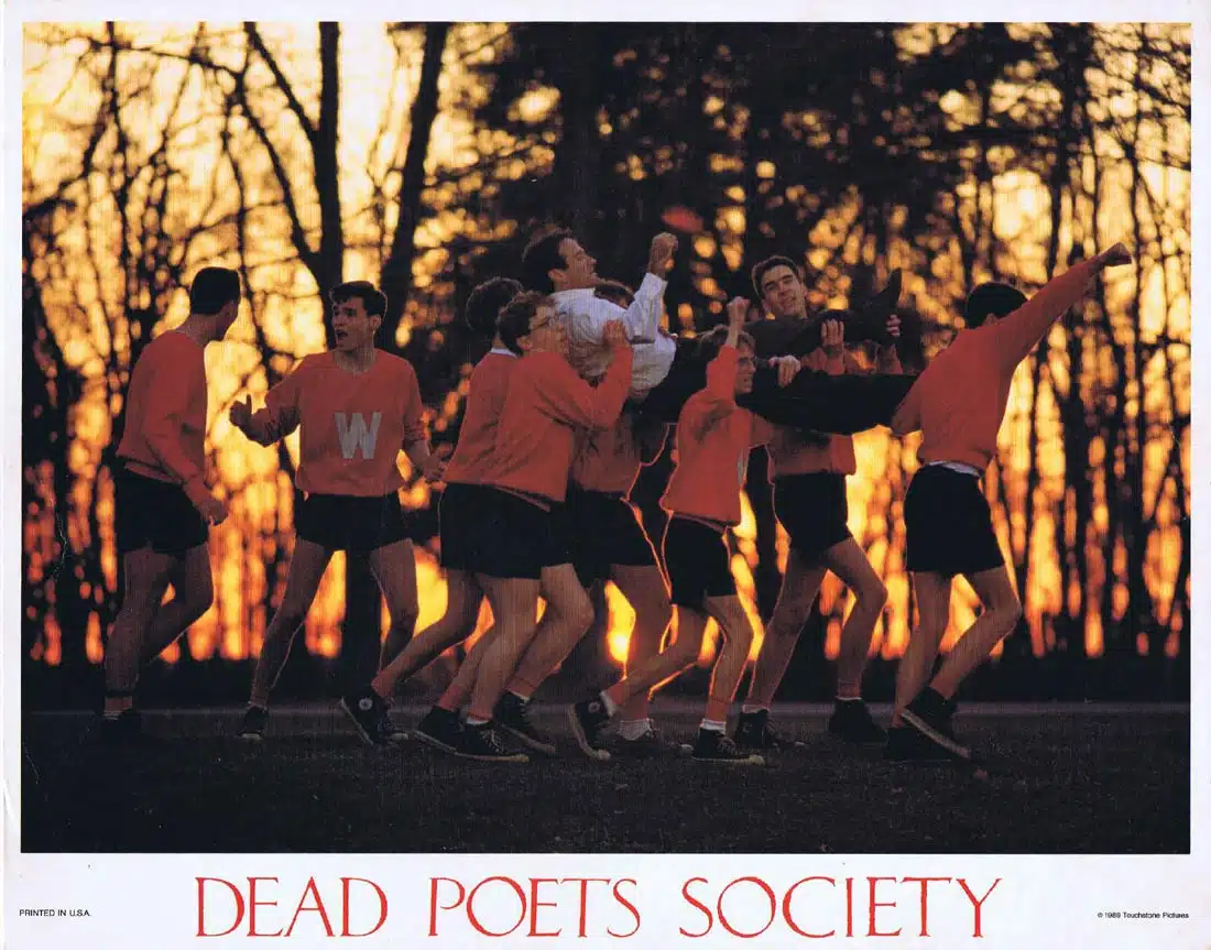 DEAD POETS SOCIETY Original Lobby Card 2 Robin Williams Peter Weir