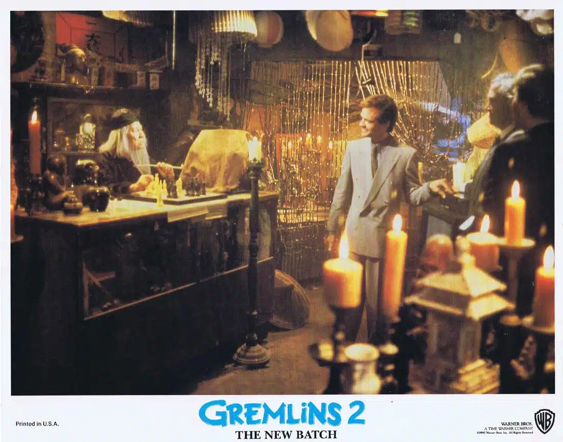 GREMLINS 2 Original Lobby Card 3 Zach Galligan Phoebe Cates Horror