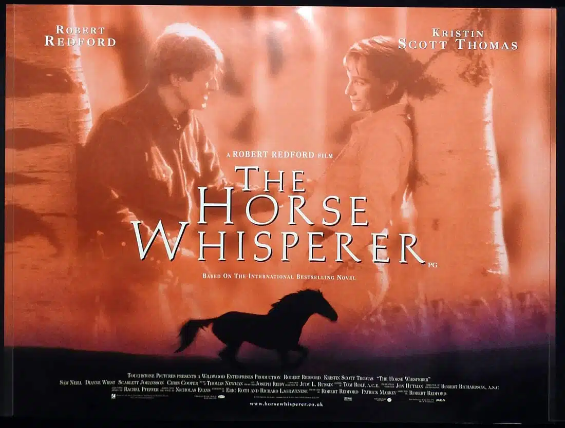 THE HORSE WHISPERER Original British Quad Movie Poster Robert Redford Kristin Scott Thomas Sam Neill