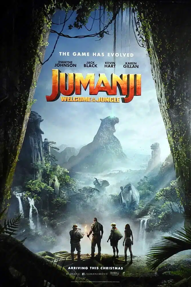 JUMANJI WELCOME TO THE JUNGLE Original INT ADV One Sheet Movie Poster Dwayne Johnson