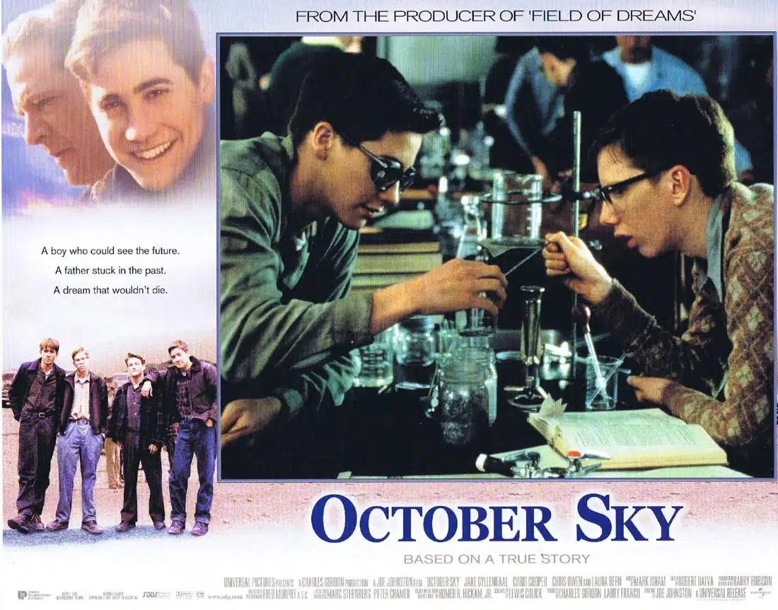 OCTOBER SKY Original Lobby Card 2 Jake Gyllenhaal Chris Cooper