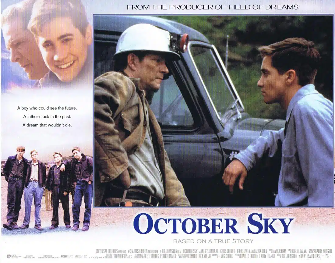 OCTOBER SKY Original Lobby Card 3 Jake Gyllenhaal Chris Cooper