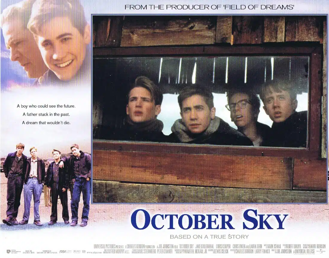 OCTOBER SKY Original Lobby Card 4 Jake Gyllenhaal Chris Cooper