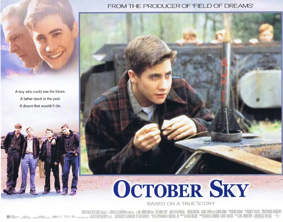 OCTOBER SKY Original Lobby Card 6 Jake Gyllenhaal Chris Cooper