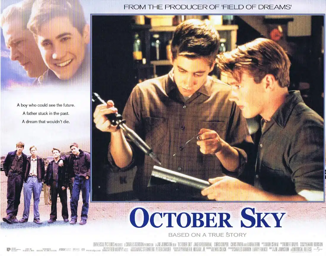 OCTOBER SKY Original Lobby Card 8 Jake Gyllenhaal Chris Cooper