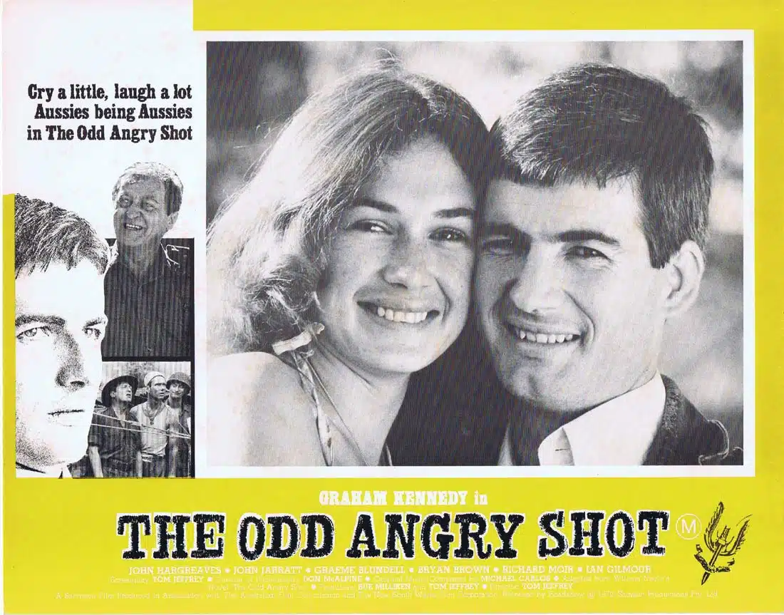 THE ODD ANGRY SHOT Original Lobby Card 4 Graham Kennedy John Jarratt