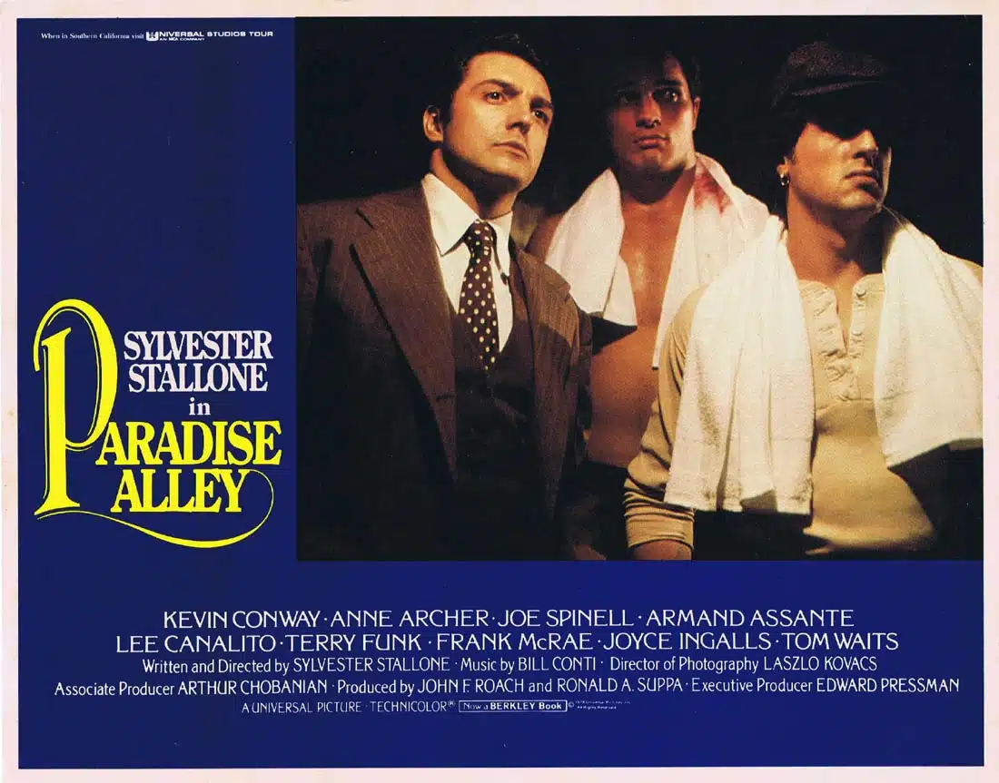 PARADISE ALLEY Original Lobby Card 4 Sylvester Stallone Kevin Conway Anne Archer