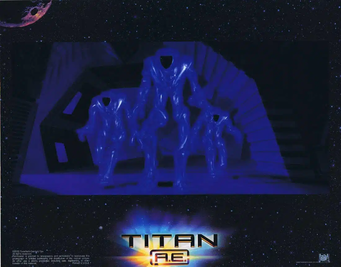 TITAN A.E Original Lobby Card 4 Matt Damon Bill Pullman Drew Barrymore
