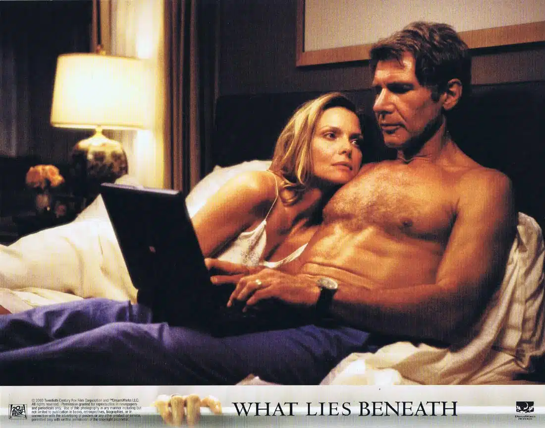 WHAT LIES BENEATH Original Lobby Card 8 Harrison Ford Michelle Pfeiffer Horror