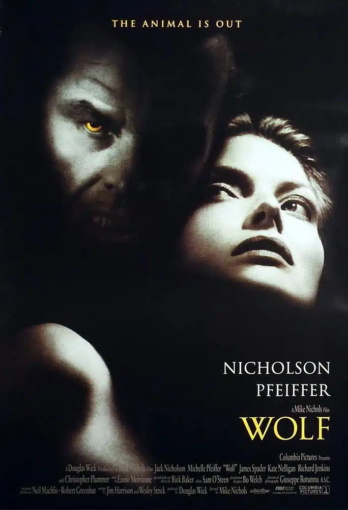 WOLF Original US One Sheet Movie Poster Jack Nicholson Michelle Pfeiffer