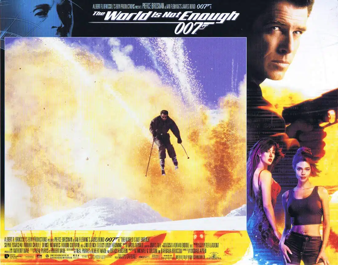 THE WORLD IS NOT ENOUGH Original Lobby Card 2 Pierce Brosnan as James Bond 007